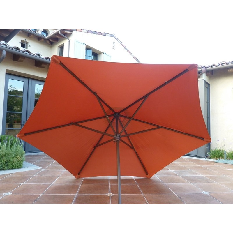 Formosa Covers 9ft Umbrella Replacement Canopy 6 Ribs in Terra