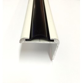 Automotive Authority Black Vinyl 3/4" Insert Molding Trim Screw Cover RV Camper Travel Trailer (Black, 50 ft)