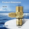 SDRZJX Brass M22 Outlet Fitting Assembly Compatible with Simpson AAA