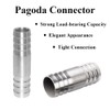 24 mm Straight Hose Fitting Made of Stainless Steel, 2-Way