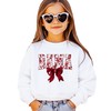 Olive Loves Apple Bama Sweatshirt with Crimson Coquette Bow Alabama