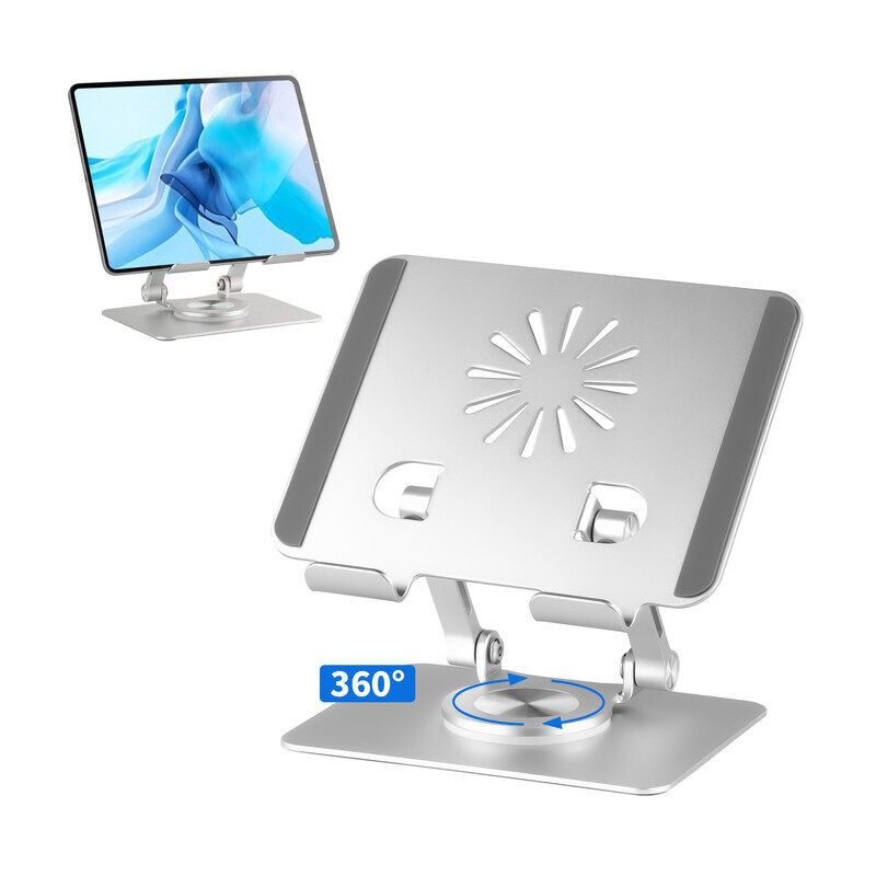 EAREST Tablet Stand Holder Adjustable Desktop Stand Foldable Aluminum For