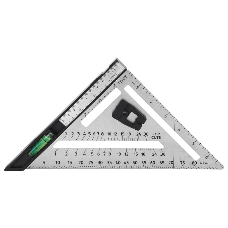 Woodworking Triangle Ruler 7in Dual Scale Square Angle Ruler Carpenter