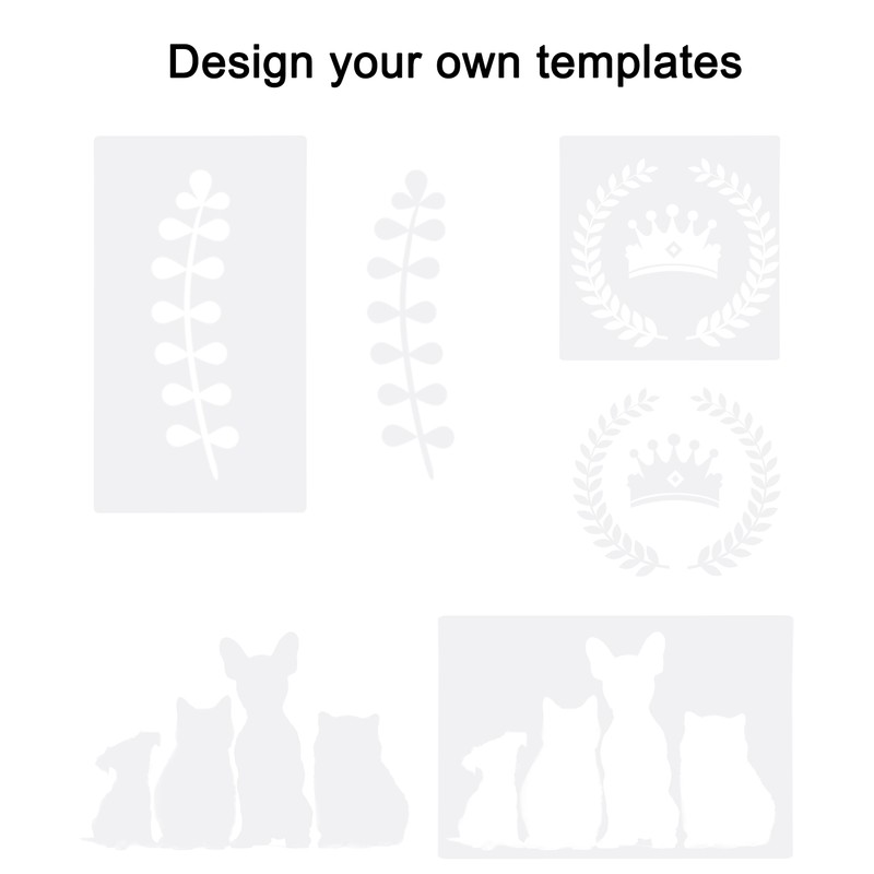 20PCS Blank Stencil Sheets 12x12in with 3pcs Replacement Cutting Mat