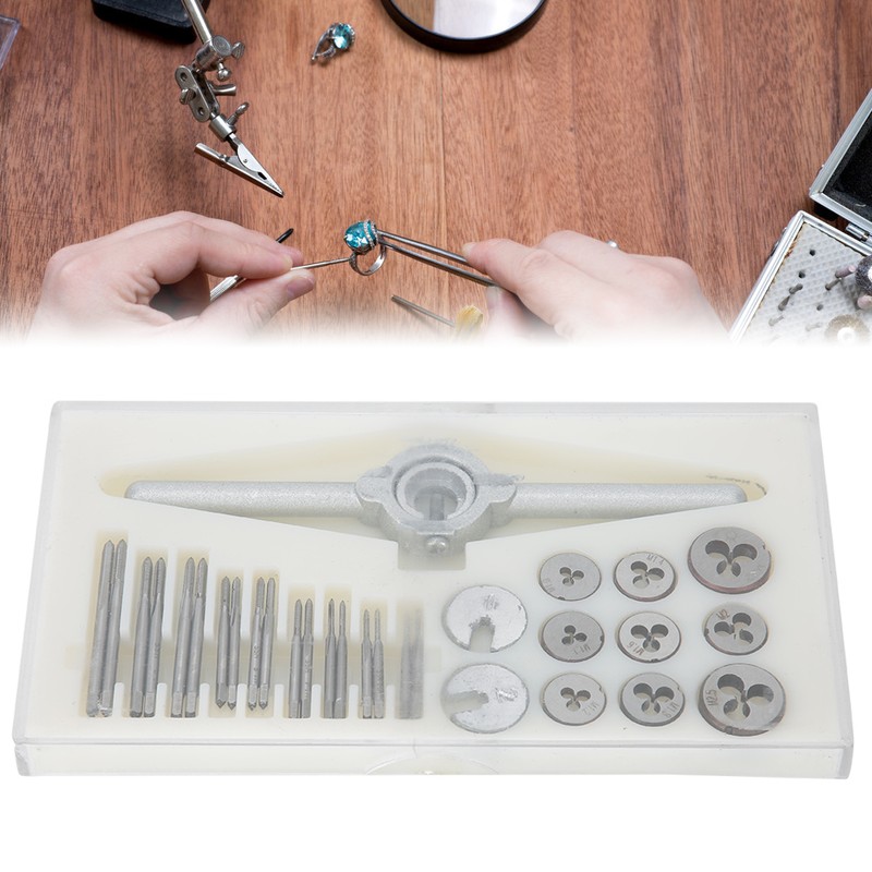 31pcs/set Metal Screw Tap & Die Set External Thread Cutting