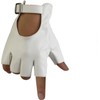 Women Fingerless Gloves - Half Finger PU Leather Gloves Motorcycle