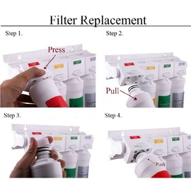 Watts Premier WP531152 RO Pure Reverse Osmosis Filtration System Water Filter Replacement Cartridge, Multicolor, 4 Pack