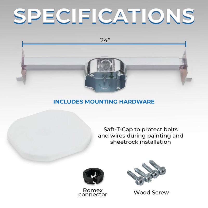 OHLECTRIC Saf-T-Bar for Ceiling Fan and Light Fixture - Ceiling