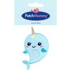 PatchMommy Narwal Iron-On Patch for Clothing, Jeans, Jackets, Children, Baby