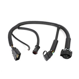 Frezon Trailer Tow Hitch 7 Pin Connector Wiring Harness Wire for Ford 05-08 F-150 ABS Plastic Black 5L3Z-13A576-BA