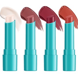 WenFeng Lip Tint Hydrating,Lightweight & Creamy Tinted Lip Balm,4 Pcs