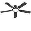 TCL Silver Ceiling Fans with Lights, 52" Low Profile Ceiling