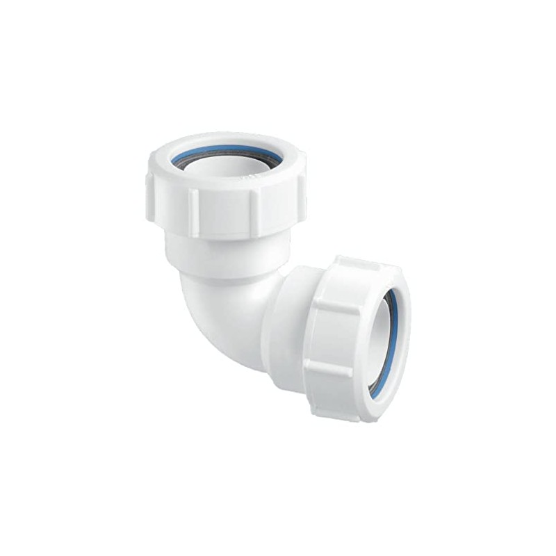 McAlpine MT4 90 Degree Multifit Bend, White