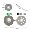 Aurooooa Round Mini Diamond Cutter, Router, Diamond Cutting Wheel, Diameter