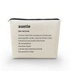YULUENZE Appreciation Gifts Auntie Definition Makeup Bag Toiletry Pouch with