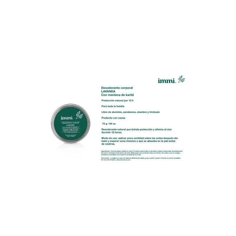 Immi Kit Desodorante Axilas, Pies, Cuerpo