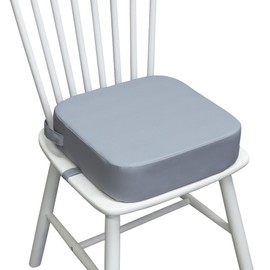 Acxseo Booster Seat for Kitchen Chair,Non-Slip Bottom Easy to Clean and Portability,Toddler Booster Seat for Dining Table - Gray