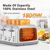Toaster 4 Slice Retro Stainless Steel,Best Prime 4 Slice Toaster