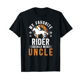 Horse Show Uncle Proud Equestrian Uncle T-Shirt