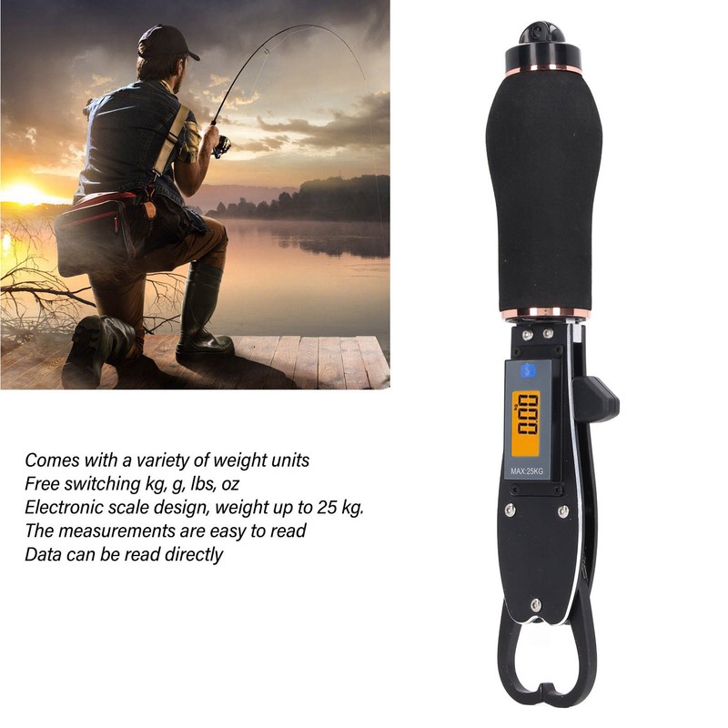 Portable Fish Lip Grip Aluminum Alloy 55lbs 240mAh Antislip Fish