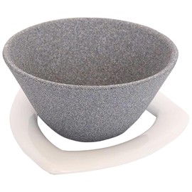 COFIL Japanese Ceramic Coffee Filter, Made in Japan, Reusable Dripper, White Holder