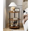 RISWER Round Side Table Living Room - Small Accent Table