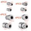 GOTH Perhk 10 Pcs Air Line Hose Euro Connectors, Airline