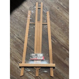 U.S. Art Supply 18" Large Tabletop Beachwood Tripod Display Stand A-Frame Easel - 4 Tripod Displays