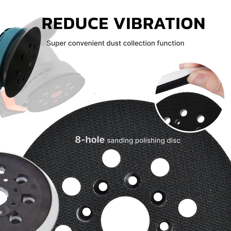 Lotbun 2 x Sanding Discs 125mm Compatible with Bosch Pex