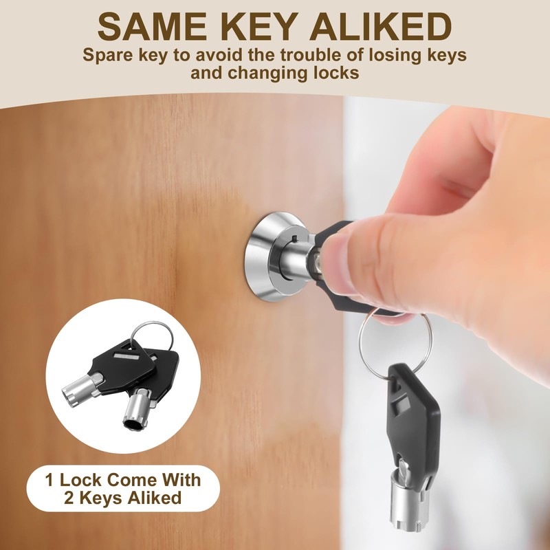 Duraaamo 12 Pack Rv Door Locks for Storage Door 1-1/8''