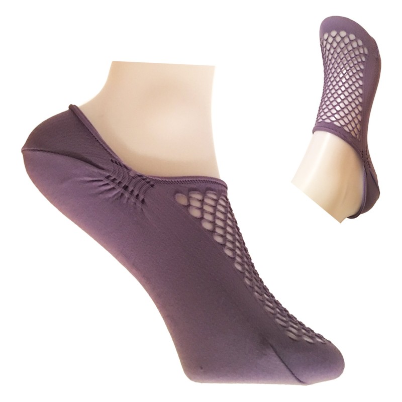 3 Pairs Ladies Fishnet Mesh Design Comfortable, Elegant Footsie Trainer