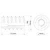 M6 x 10mm x 13.5mm Threaded Wood Insert Nut With