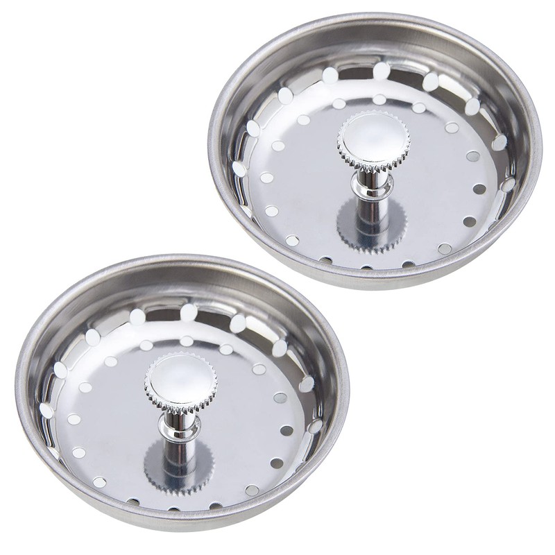 CORNERJOY 2 PCS Kitchen Sink Strainer and Stopper Combo Basket