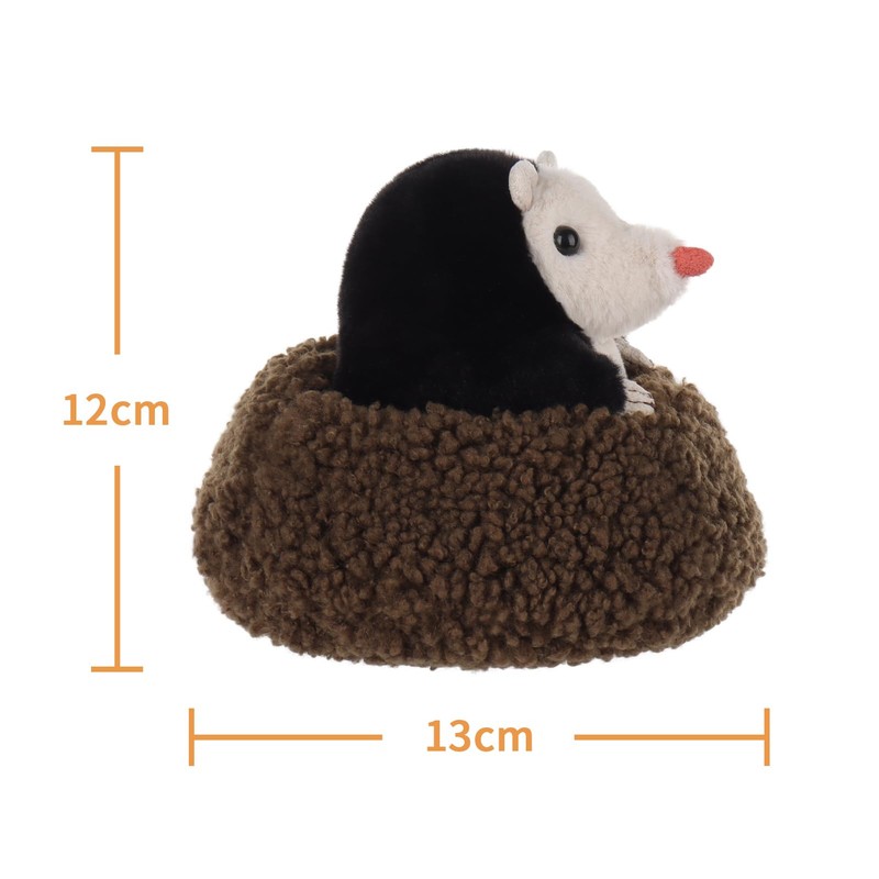 Apricot Lamb Curious Mole Stuffed Animals for Kids, Soft Cute