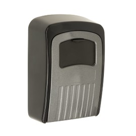 ARREGUI Keeper SEG012 Key Safe with Combination Code, Key Safe for Outdoor and Indoor Use, Key Cabinet with Combination Lock, Easy Assembly, Key Safe for Holiday Homes, 11.8 x 8.5 x 3.5 cm, Grey