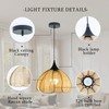 Wabi-sabi Style Pendant Lighting Rattan Light Weaving Rattan Ceiling Hanging
