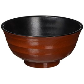 Mannen Melamine UB-K757 Udon Bowl Uumi Inner Black, Melamine, Made in Japan RUD0902