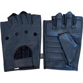 Fingerless Gloves | Without Fingers Leather Motorcycle Gloves Men Women Fingerless Cycling Gloves, Sports Gloves, Gym Fitness Gloves Also for MTB Tactical Gloves (L)