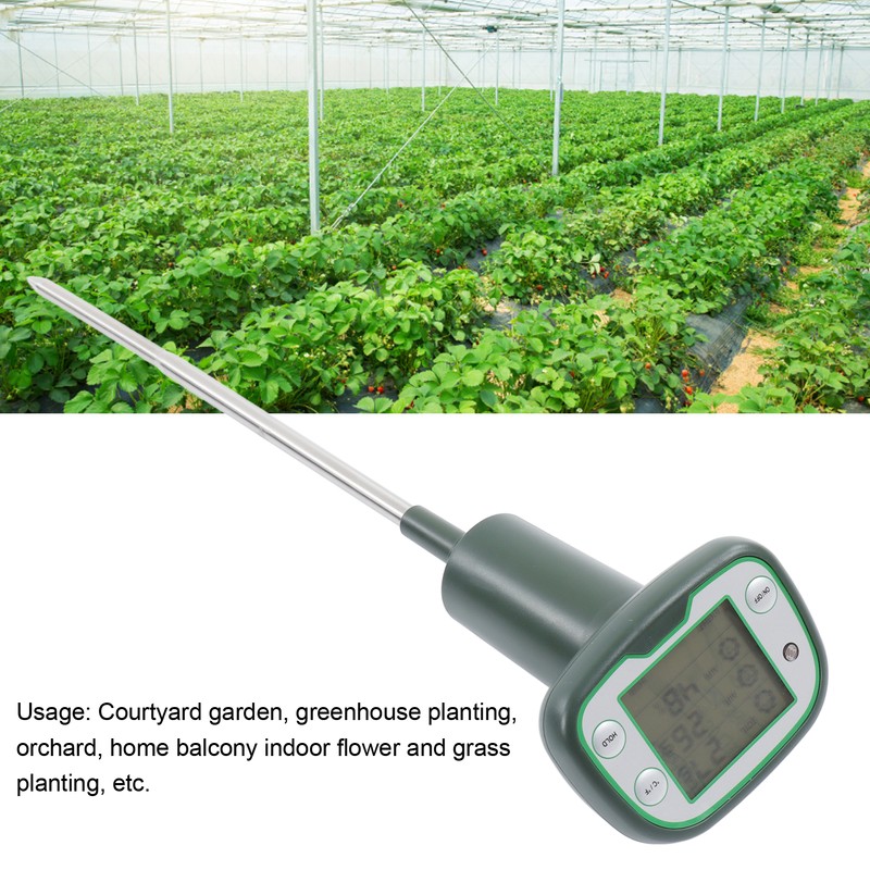Soil Moisture Meter Air Temperature Humidity Detector Digital Plant Environment