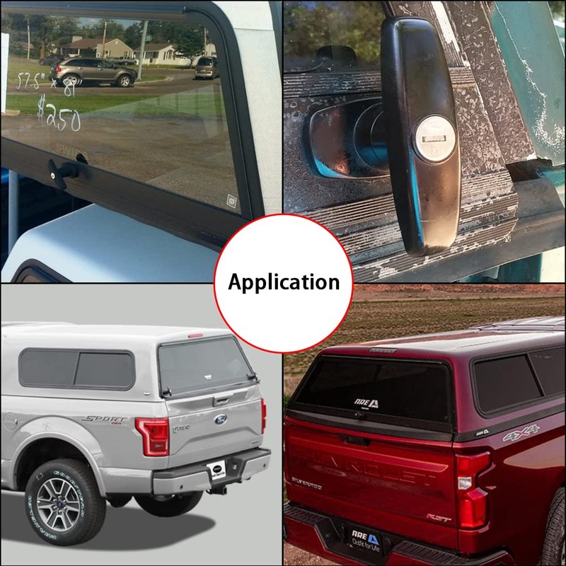 QZATTCAEN Pickup Truck Cap Topper Camper Shell Locking T-Handle -with