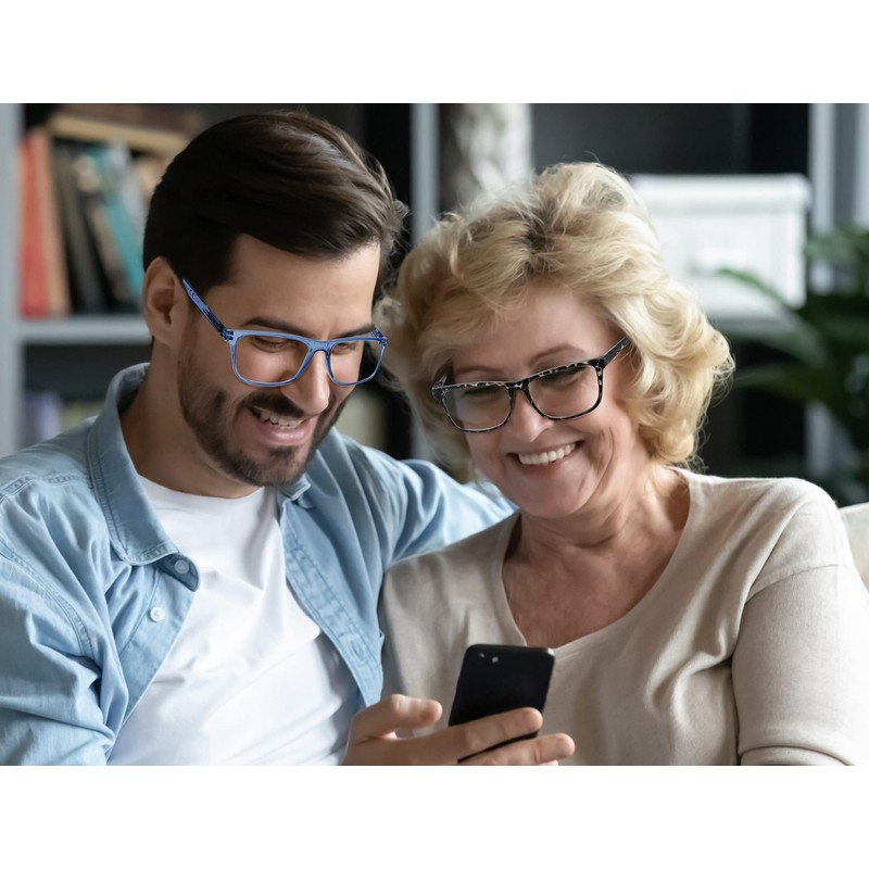 OLOMEE Large Reading Glasses Men +0.75 Oversized Square Wide Sunglasses