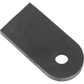 Speedway Motors Weld-On Chassis Tabs, 2.5” Length with 3/8” Hole, Premium ¼” Steel Mounting Tabs for Universal Fabrication and Suspension Projects, Natural Finish, Pack of 5