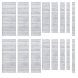 Glarks 4000Pcs 18 Gauge 8 Sizes Galvanized Brad Nails Straight Finishing Nail Assortment Kit, 2/5", 5/8", 3/4", 1", 1-1/4", 1-1/2", 1-3/4", 2" for Molding Cabinetry Assembly