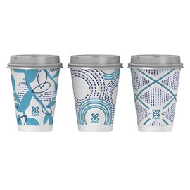 Dixie To Go Paper Coffee Cups With Lids, 12 oz, 156 ct, Disposable Insulated Paper Cups for On-The-Go Hot or Cold Beverages