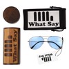 What Say Classic Teardrop Color Lens, Sunglasses, Clear Lens, Date