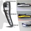 ZDEERAOTO LED Rear Side Mirror Light DRL Amber Sequential Turn
