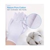 Donfri Cotton Gloves White Neurodermatitis Work Gloves Thin 6 Pairs