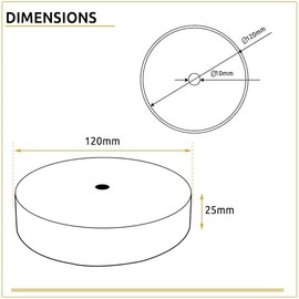 LEDSone Yellow Brass Single & Multi Point Drop Vintage Metal Antique Ceiling Rose for Pendant Lights Stylish Ceiling and Wall Lamp Fixture Perfect for Home Décor. (Yellow Brass 2 Pack)