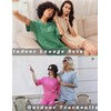 Ekouaer Pajamas 2 Piece Lounge Sets Ribbed Knit Matching Outfits