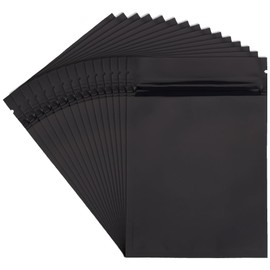 Benecreat 80 Pieces, 5.9 x 3.9 inches (15 x 10 cm), Black Aluminum Bags, Zipper Bags, Moisture Proof, Storage Bags, Sealed Bags, Zip Bags